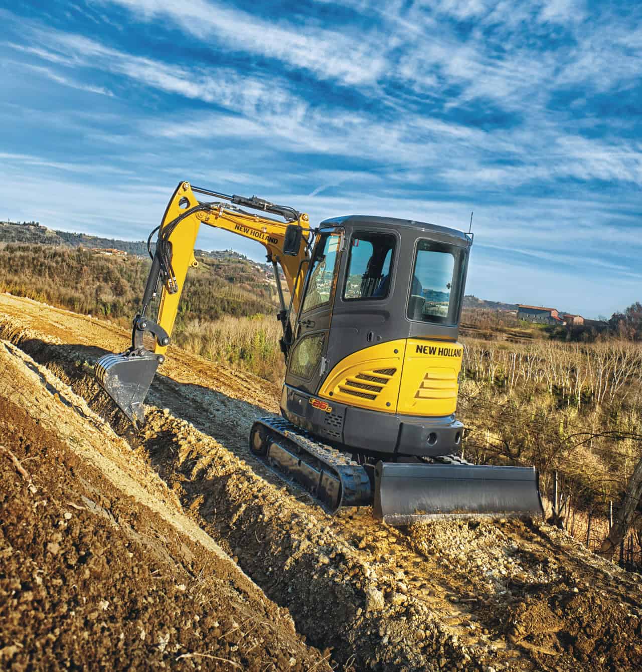 New Holland vikšriniai mini ekskavatoriai