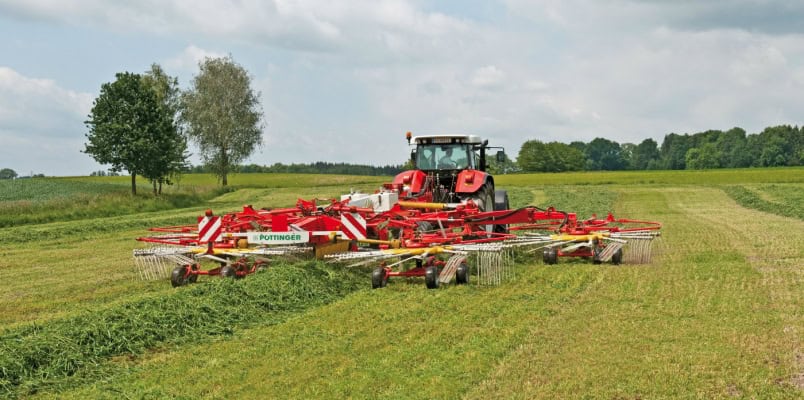 Keturių rotorių grėbliai